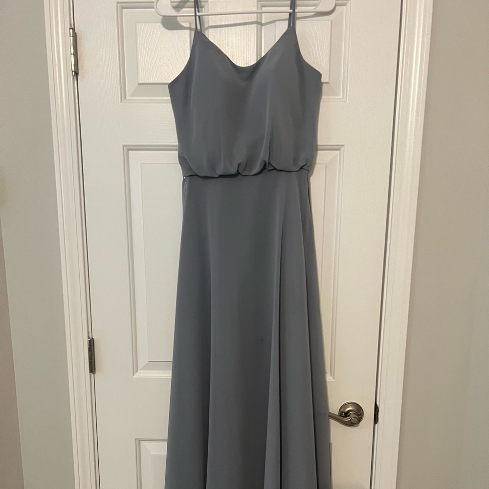 Azazie dusty blue Maxi Dress